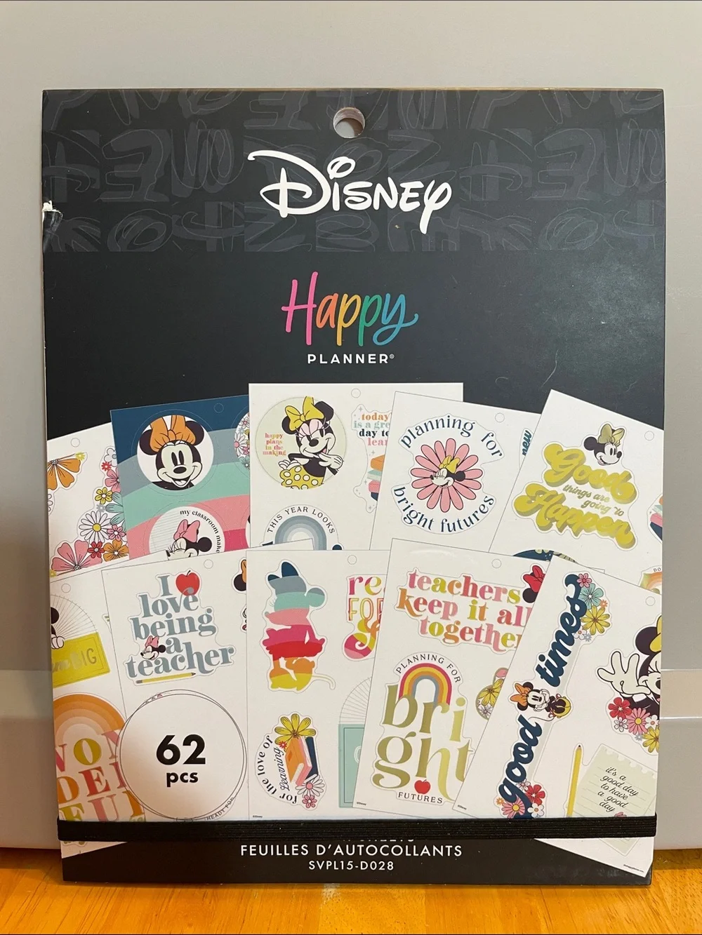 Happy Planner Set of 5 Mickey and Minnie Disney Planner Accessories Stickers